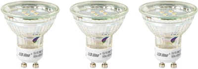 LED line LED Spot GU10 - 1W (vervangt 6W) - 80lm - Ø50mm - 230V - Energiezuinig - 3 stuks