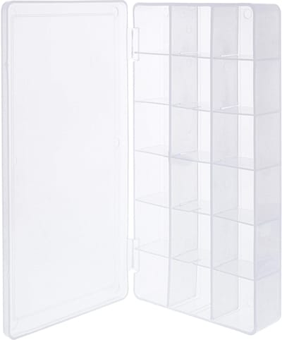 InLine® Opbergdoos kleine onderdelen, 18 vakjes, afmetingen: 213x114x35mm,