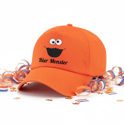 Oranje Bier Monster Pet - oranje - Koningsdag - wk voetbal - Feest - Carnaval - Festival