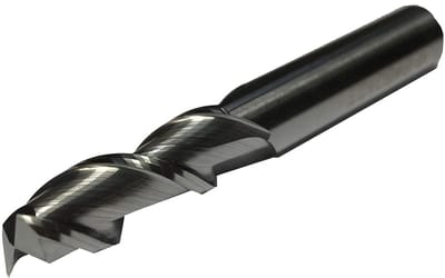 VHM frees met 2 snijkanten Ø 1 tot 12 mm voor aluminium en kunststof