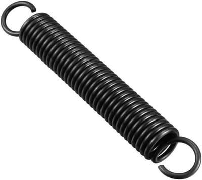 Verlengveer Dubbele Haak - Spanveer Trekveer - Reparatieprojecten - Hittebestendig Verenstaal - 125 mm - Zwart