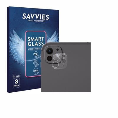3 Stuks Savvies Screenprotector - geschikt voor Apple iPad Pro 13" 2025 (ALLEEN Camera Lens) - beschermfolie glas transparant