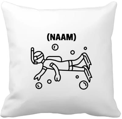 Akyol - duiken met eigen naam Kussen hoes - Zwemmen - duiker - sport - 40 bij 40 cm