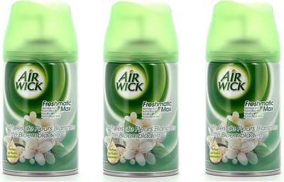 Air Wick Freshmatic Automatische Spray Luchtverfrisser - Jasmijn en Witte Bloemen - Navulling 250ml x3