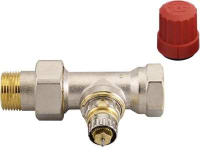 Voorinstelbare ventielbehuizing DN20 voor tweepijps warmwatersystemen