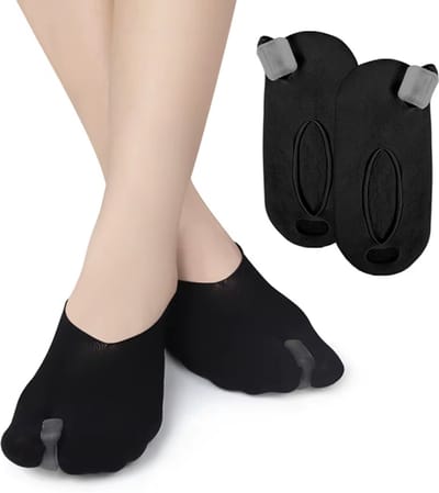 Hallux Valgus Correctie Sokken – Orthopedische Bunion Corrector & Teen Spreider | Grote Teen Orthese / Brace | 1 Paar- ZWART