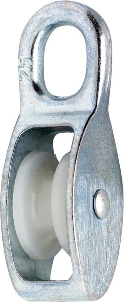 Katrol 951-08E Verzinkt - Nylon Rol 8x30mm