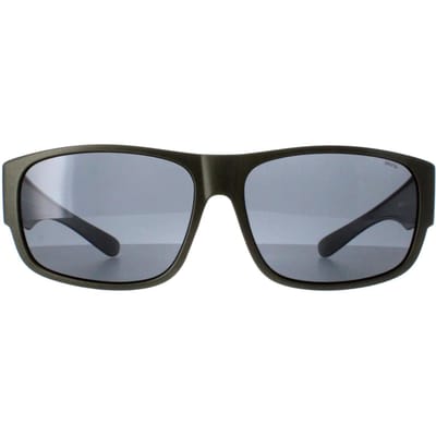 INVU Rechthoek Unisex Mat Olive Metallic Grey Gepolariseerd E2601