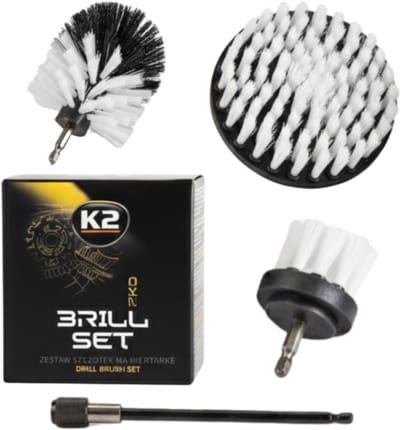 Melle Brill Set Pro - Borstelset voor Boormachine - 3 stuks - Verschillende Haren