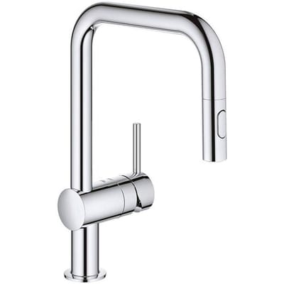 GROHE Minta keukenkraan - Met uittrekbare handdouche - 2 straalsoorten - Chroom
