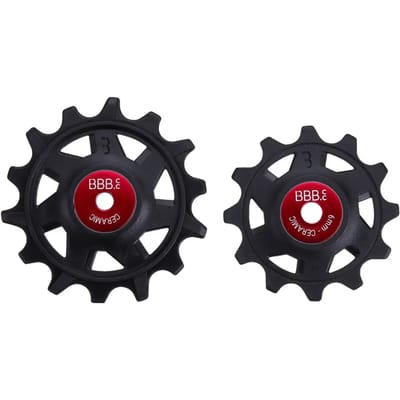 BBB Cycling Keramische Derailleurwieltjes SRAM - 12-speed Derailleur Wieltjes - Duurzaam - Zwart - 12T/14T - RollerBoys Ceramic 12T-14T SR BDP-17