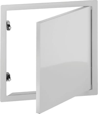 Inspectiedeur 40 x 40 cm - Wit, Plaatstaal met Veersluiting