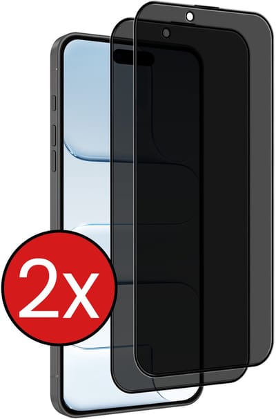 Screenprotector - 2 Stuks - Geschikt voor Apple iPhone Air - Privacy Filter - Beschermglas - Gehard Glas - Tempered Glass - Screen Protector