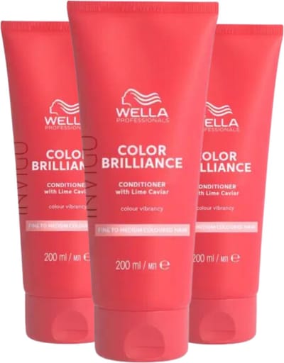 Wella Invigo Color Brilliance Conditioner Gekleurd & Fijn Haar - 3 Stuks - Voordeelverpakking