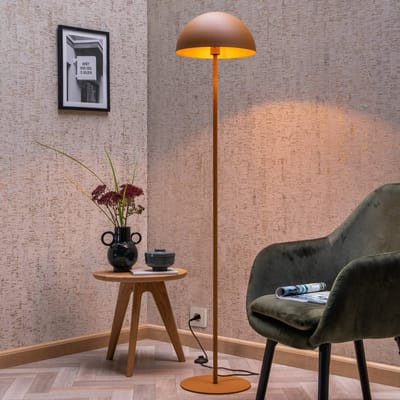 Lucide SIEMON - Vloerlamp - Ø 35 cm - 1xE27 - Okergeel