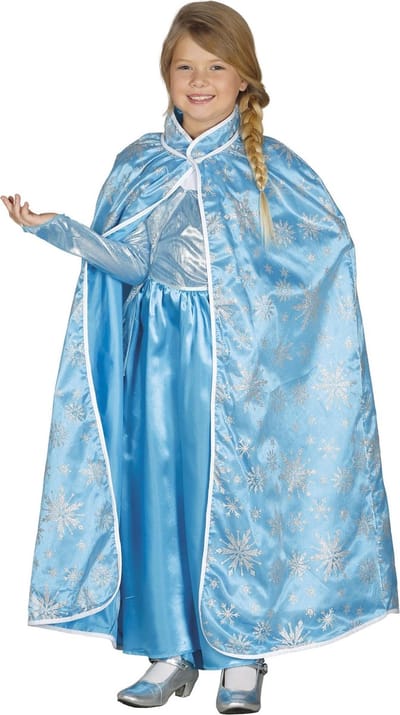 Fiestas Guirca - Cape kinderen IJs Prinses - Carnavalskleding - Carnaval - carnavalskleding 2027 - Carnaval kostuum
