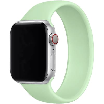 2+1 | Apple Watch Bandje - Siliconen - Solo Loop - Pistache