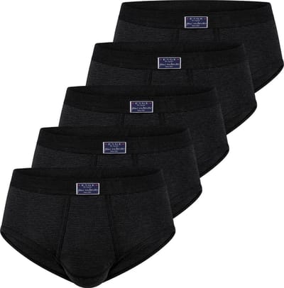 ESGE Heren Slip met voorsluiting 5 pack- Fijnrib Jeans