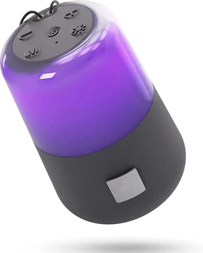 Draagbare Luidspreker - Bluetooth Speaker - Muziek Luisteren - RGB LED Verlichting - 500 Gram - Zwart