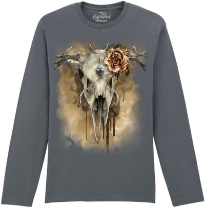 Skull All Shall Fade The Coloured House Longsleeve T-shirt L