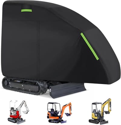 Mini Graafmachine Bescherming Geschikt voor 1760-3530 Lbs Modellen, Volledige Zipper Bedekking, Waterdicht en UV-bestendig Materiaal