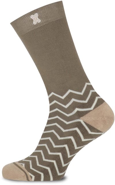 XPOOOS - Essential Dubai Unisex bamboe Sokken - Badstof zool - 1-Pack - Maat 39/42 - Olijfgroen