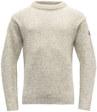 Devold Nansen Sweater Crew Neck - Trui - Heren Grey Melange S