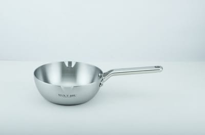 Wout Bru by Haute Cuisine - Conische Sauspan Ø 20 cm – Triply RVS – 1.5 Liter - Professionele kwaliteit – Geschikt voor alle warmtebronnen, inclusief inductie – Ovengeschikt