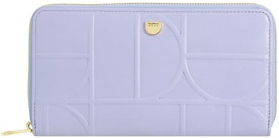 DuDu Up Portemonnee RFID-bescherming Leer 20 cm - Dames - Horizontaal - lilac-orange