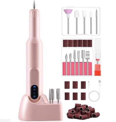 Nagelfrees Bitjes - Pedicureset Electrisch - Manicure Set - Roze