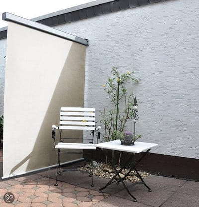 Leco Tuinscherm Leco Balkon oprolbaar windscherm - Naturel (lxh 200x120 cm)