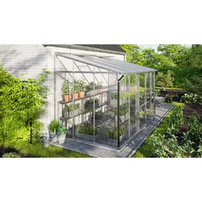 Vitavia Tuinkas Ida 6500 - Veiligheidsglas En Polycarbonaat 6mm - Aluminium - 324x201x221cm