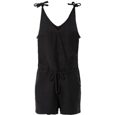 ESMARA Linnen dames jumpsuit (Zwart, 34)