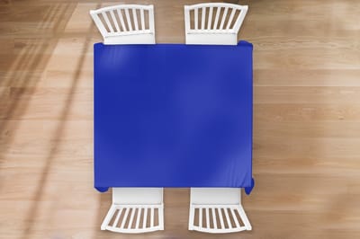 Tafelkleed - Tafellaken - 120x120 cm - Blauw - Effen kleur - Donkerblauw - Binnen en Buiten