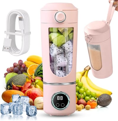ZMR® Milkshake Machine - Milkshake Maker - Smoothie Maker - Roze - 9cm x 11cm x 26cm