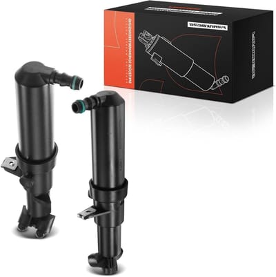 Watersproeiers Voorruit Links Rechts - Spuitkop Set - Ruit Reinigen - Directe Vervanging - 2 stuks - Zwart