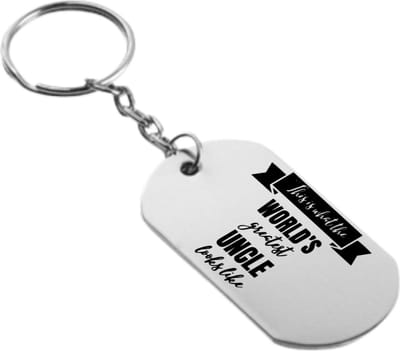 Akyol - dit is hoe wereld beste oom eruit ziet sleutelhanger - Oom - familie - cadeau - 54 x 29mm