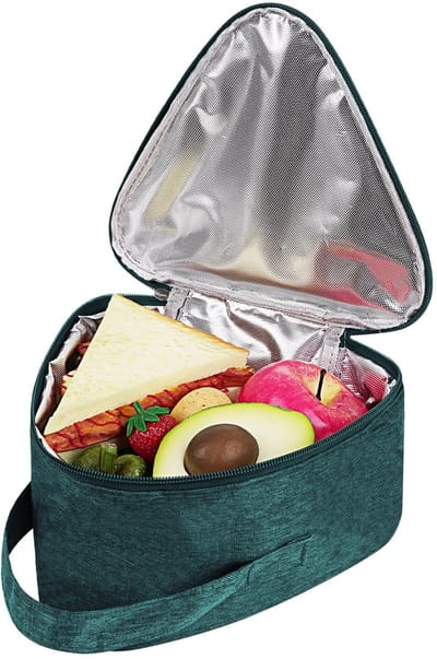 Dailygoods- Snackzakken Grote Capaciteit - Herbruikbare Lunchtas - Lichtgewicht - Lekvrij - Driehoekig Ontwerp - Waterdicht Kationisch Doek - Lunchzak