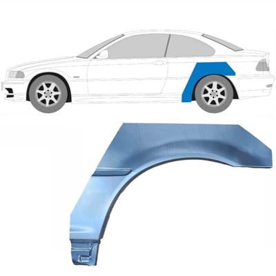 Reparatiepaneel achterspatbord voor BMW 3 E46 1998-2006 / Links / COUPE