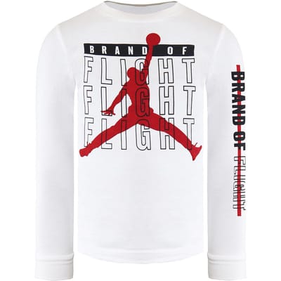 Nike Air Jordan Lange Mouw Crew Hals Wit Kinder Top DB7036 100
