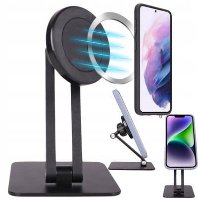 MONA - Telefoniehouder - Magnetisch - Aluminium - 360 graden draaibaar