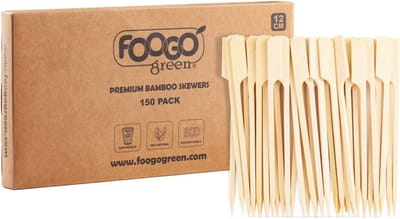 Bamboestokjes 18cm | Stevige en Milieuvriendelijke Houten Spiesen voor BBQ en Fruitcocktails | Duurzaam en Afbreekbaar