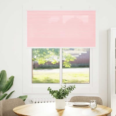 vidaXL - Plissé - rolgordijn - 105x150cm - stofbreedte - 104,4cm - polyester - roze