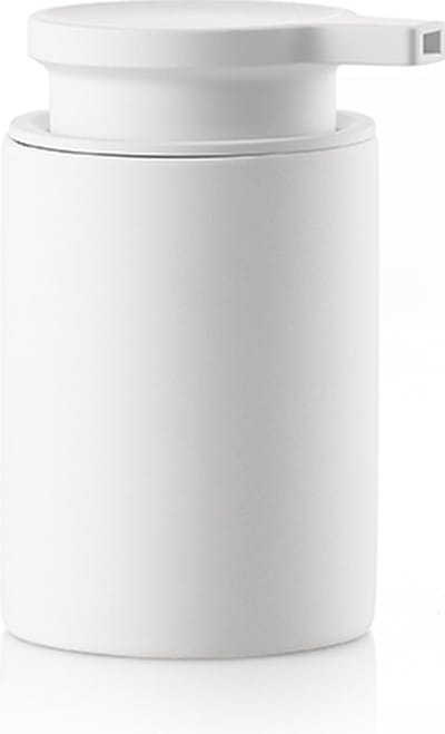 Zone Denmark Karma Zeepdispenser - Zeeppompje Vrijstaand - Zeeppomp voor Badkamer, Keuken & Toilet - Toilet & Badkamer Accessoires - 250 ml - 16 x 7,6 cm - Wit