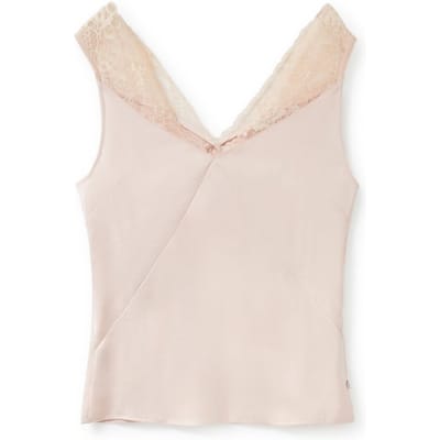 Scotch & Soda Lace Trim Tank Peach Whip Taglia: XS | Canottiere Outlet | Donna | Arancia