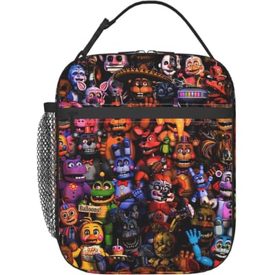 Five Nights At Freddy's FNAF Geïsoleerde Lunchtas voor Dames Kinderen Lekvrije Voedseldozen Thermische Lunchbox Tote One Size