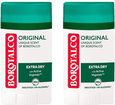 Borotalco Deodorant Stick 2 x 40 ml Voordeelverpakking