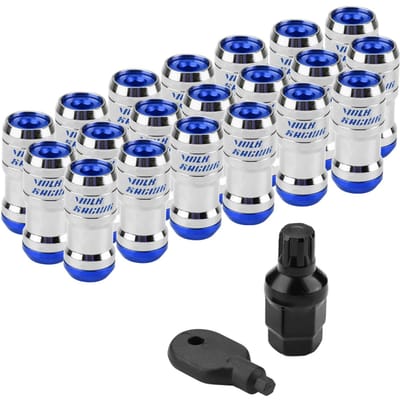 M12 X P1.5 Auto Racing Lug Wielmoeren Schroef voor de Meeste Aftermarket Wielen Blue blauw