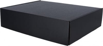 5 x Zwarte Postdozen/ Verzenddozen 31x22x6cm - formaat A4 Cadeaudoos / Geschenkdoos / zwart doosje
