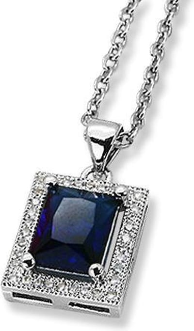 Amanto Ketting Danko Blue Large - 316L Staal - 16x12mm - 50cm